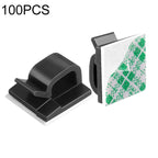 HG2392 Data Cable – 100 PCS Desktop Data Cable Organizer Fixing Clip, Gum Type: Green and... 100 PCS Black