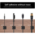 HG2392 Data Cable – 100 PCS Desktop Data Cable Organizer Fixing Clip, Gum Type: Green and...