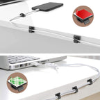 HG2392 Data Cable – 100 PCS Desktop Data Cable Organizer Fixing Clip, Gum Type: Green and...