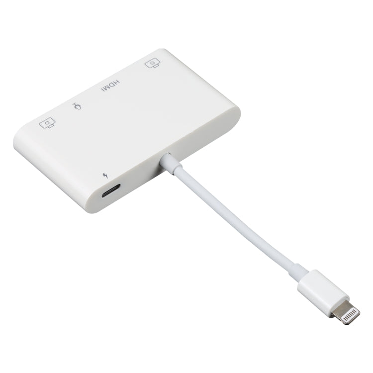 4 in 1 8 Pin to Dual USB + 3.5mm AUX + HDMI OTG Audio Digital AV Adapter – TPU