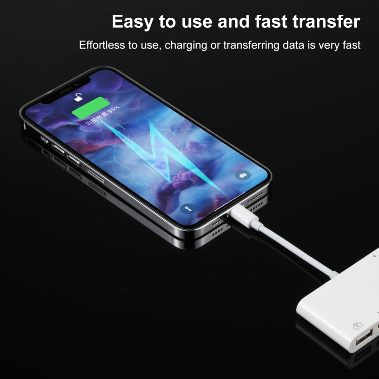4 in 1 8 Pin to Dual USB + 3.5mm AUX + HDMI OTG Audio Digital AV Adapter – TPU
