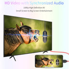 Cable – MiraScreen L7-8 3 in 1 8 Pin + Micro USB + USB-C / Type-C to HDMI Video...