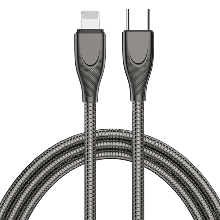 ADC-009 Data Cable – Fast Charging USB-C Type-C to 8 Pin Gun Metal