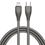 ADC-009 Data Cable – Fast Charging USB-C Type-C to 8 Pin Gun Metal