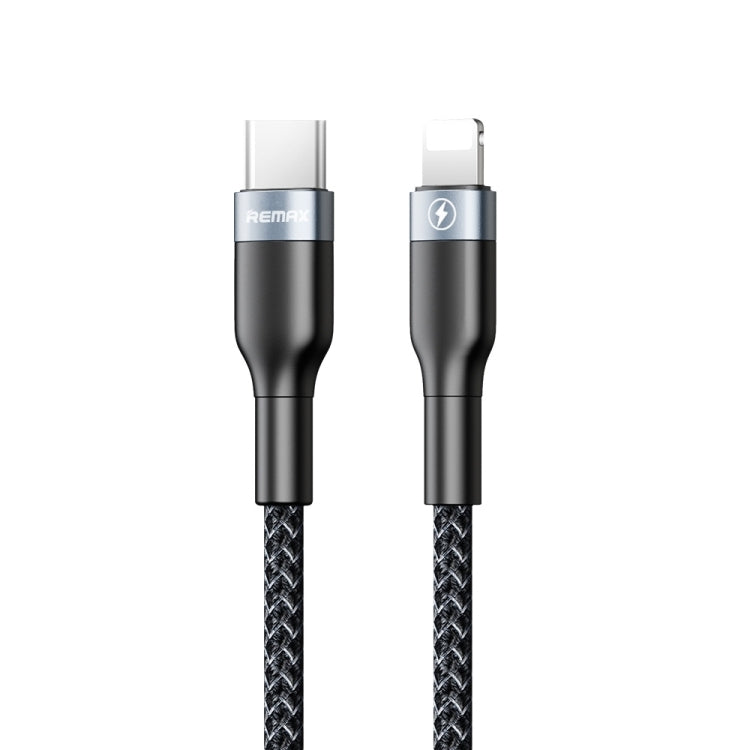 RC-009i Data Cable – Fast Charging Type-C to 8 Pin 20W Black