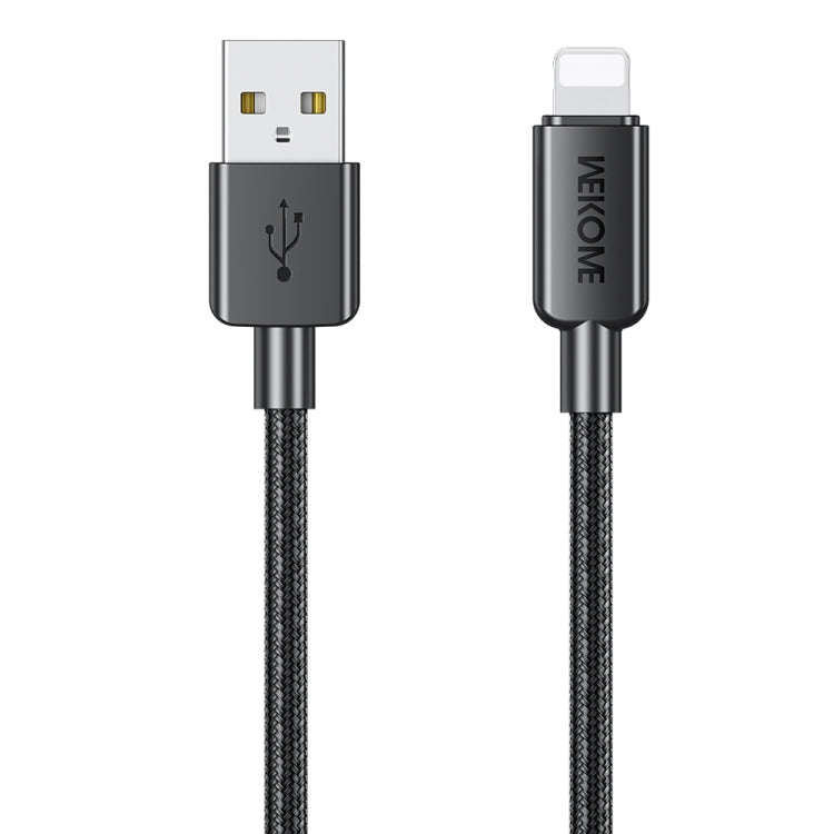 WEKOME Data Cable – Braided Nylon USB to 8 Pin Black