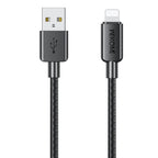 WEKOME Data Cable – Braided Nylon USB to 8 Pin Black