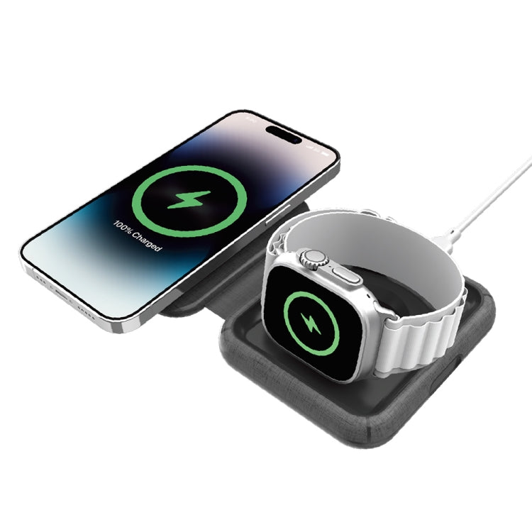 MOMAX UD30 Q.Mag Go 2 in 1 Foldable Magsafe Magnetic Wireless Charger Default Title