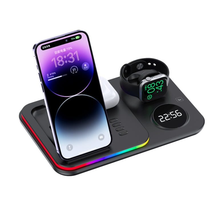 30W 4 in 1 Multifunctional Wireless Charger, 4 in 1 4 in 1 Black