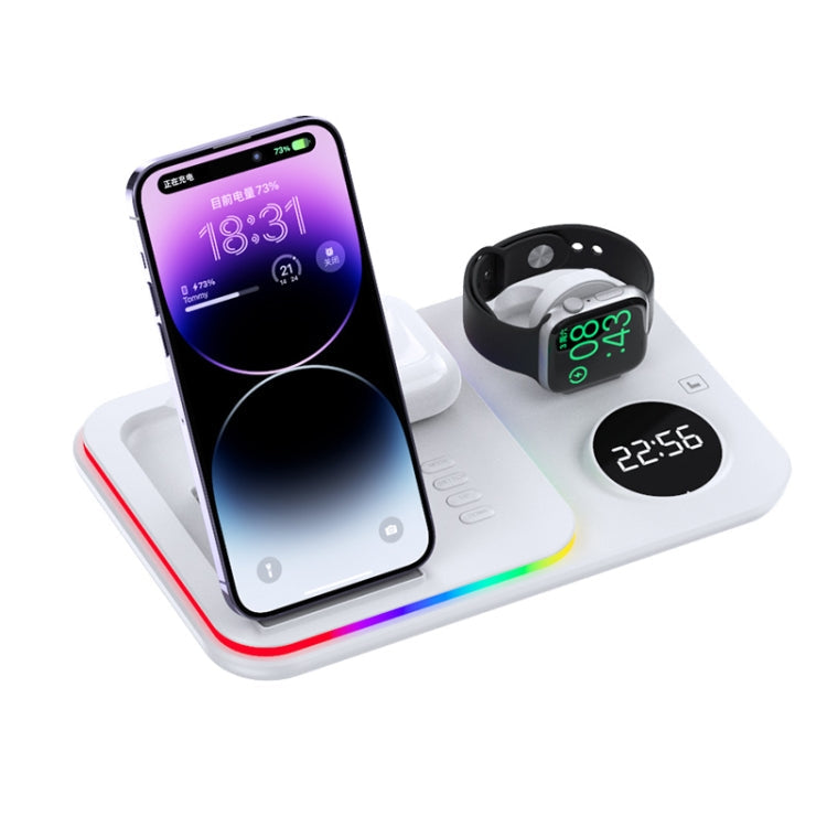 30W 4 in 1 Multifunctional Wireless Charger, 4 in 1 4 in 1 White