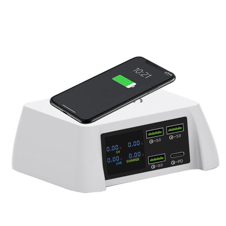 F96 100W USB x3 + PD Multi-function Smart Wireless Charger Charging Station Default Title