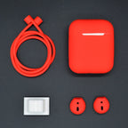 Case – Silicone (Apple AirPods 1) Red+White