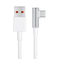 Original Xiaomi 6A USB to USB-C / Type-C 90 Degree Elbow Fast Charging Data Cable, Length: 1.5m, 6A, Length: 1.5m – Fast Charging, Aluminum Alloy, Data Transmission
