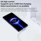 Original Xiaomi 6A USB to USB-C / Type-C 90 Degree Elbow Fast Charging Data Cable, Length: 1.5m, 6A, Length: 1.5m – Fast Charging, Aluminum Alloy, Data Transmission