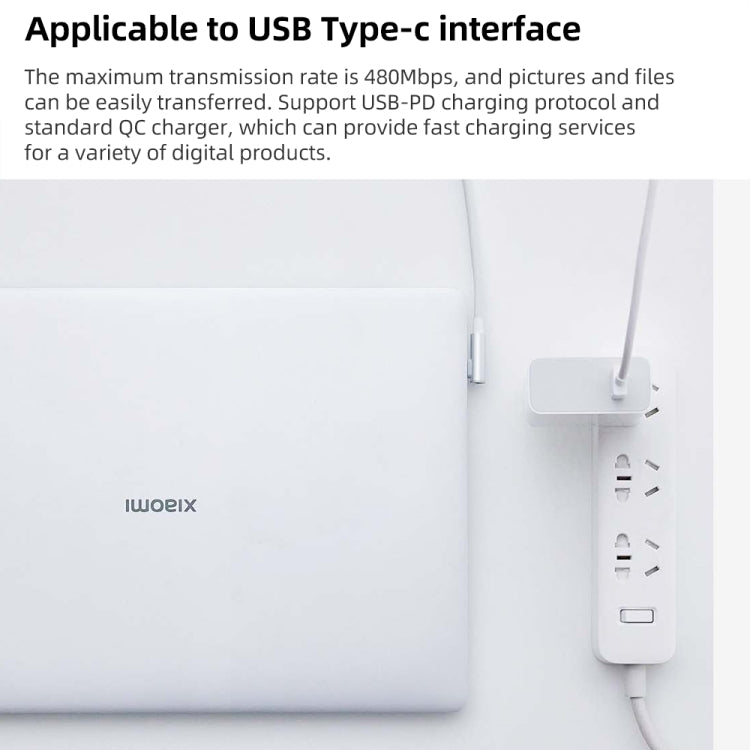 Original Xiaomi 6A USB to USB-C / Type-C 90 Degree Elbow Fast Charging Data Cable, Length: 1.5m, 6A, Length: 1.5m – Fast Charging, Aluminum Alloy, Data Transmission