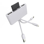 Card Reader – 5 in 1 8 Pin + Type-C / USB-C + USB + TF Card + SD Card Multi-function...