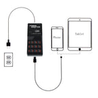 W-858 12A 12 Ports USB Fast Charging Dock Desktop Smart Charger AC100-240V, EU Plug, EU Plug