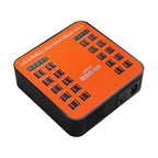 WLX-840 200W 40 Ports USB Digital Display Smart Charging Station AC100-240V, AU Plug (Black+Orange), AU Plug – TPU