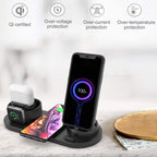 HQ-UD15-upgraded 6 in 1 Wireless Charger For iPhone, Apple Watch,...
