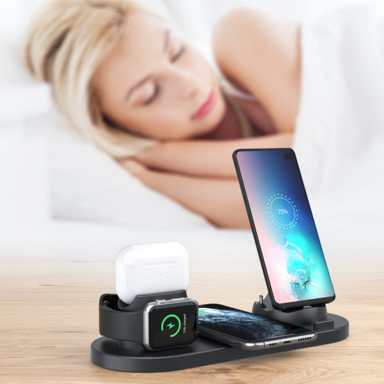 HQ-UD15-upgraded 6 in 1 Wireless Charger For iPhone, Apple Watch,...