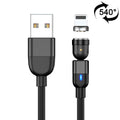 Charging Cable – Magnetic #5 2m 8 Pin Black