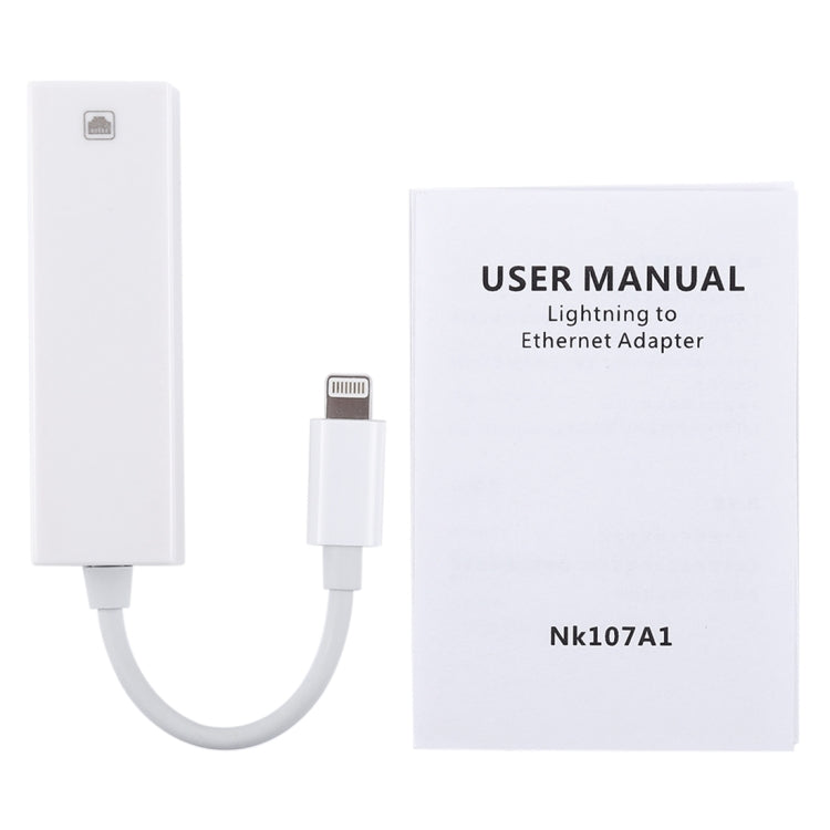 NK107A1 Cable – 8 Pin to RJ45 Ethernet LAN Network Adapter Cable for iPhone / iPad...