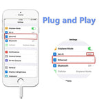 NK107A1 Cable – 8 Pin to RJ45 Ethernet LAN Network Adapter Cable for iPhone / iPad...