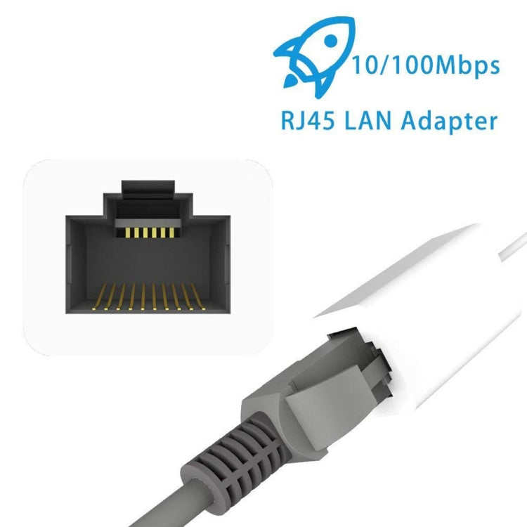 NK107A1 Cable – 8 Pin to RJ45 Ethernet LAN Network Adapter Cable for iPhone / iPad...
