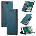 CaseMe-013 Case – Leather (iPhone 7 Plus) For iPhone 7 Plus 8 Plus Blue