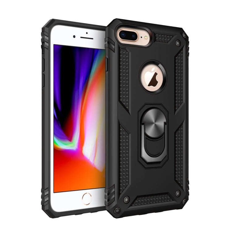 Sergeant Armor Shockproof TPU + PC Protective Case for iPhone 7 / 8 Plus, with 360 Degree Rotation Holder, For iPhone 7 / 8 Plus, iPhone 7 / 8 Plus For iPhone 7 8 Plus Black