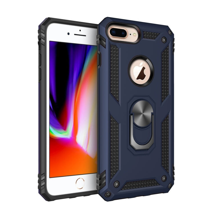 Sergeant Armor Shockproof TPU + PC Protective Case for iPhone 7 / 8 Plus, with 360 Degree Rotation Holder – Shockproof, TPU, For iPhone 7 / 8 Plus, iPhone 7 / 8 Plus For iPhone 7 8 Plus Blue