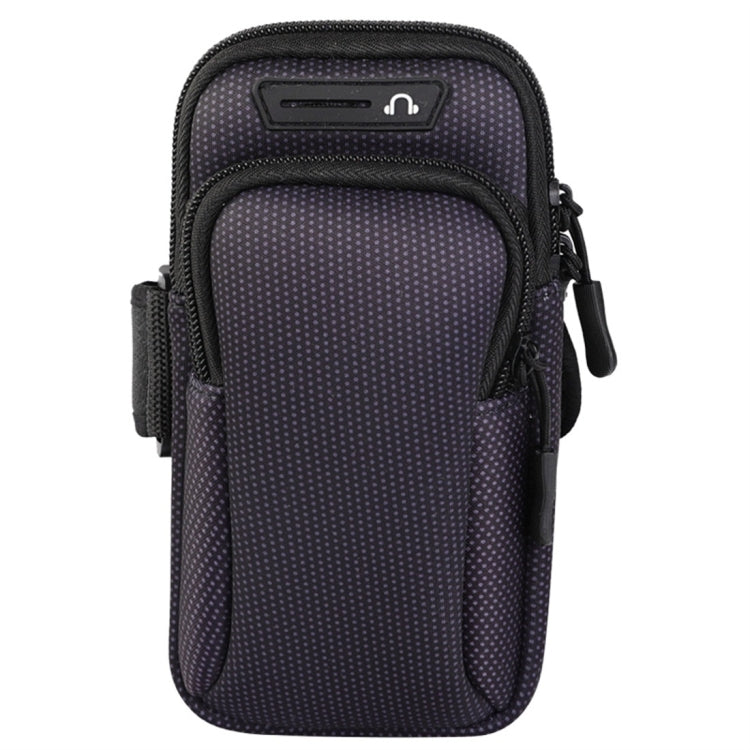 Multi-functional Universal Double Layer Zipper Sport Arm Case Phone Bag with Earphone Hole for 6.6 Inch or Below Smartphones – Waterproof