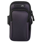Multi-functional Universal Double Layer Zipper Sport Arm Case Phone Bag with Earphone Hole for 6.6 Inch or Below Smartphones – Waterproof