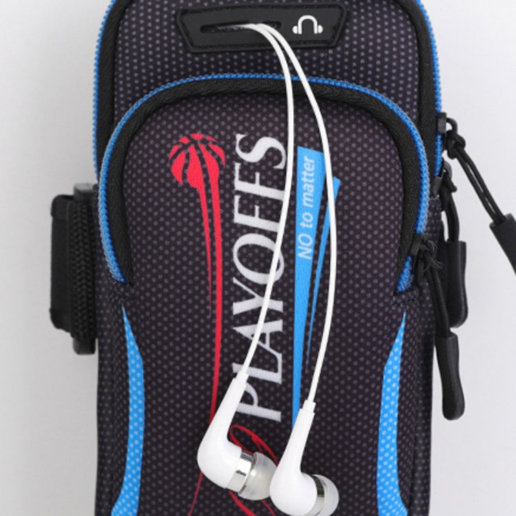 Multi-functional Universal Double Layer Zipper Sport Arm Case Phone Bag with Earphone Hole for 6.6 Inch or Below Smartphones – Waterproof