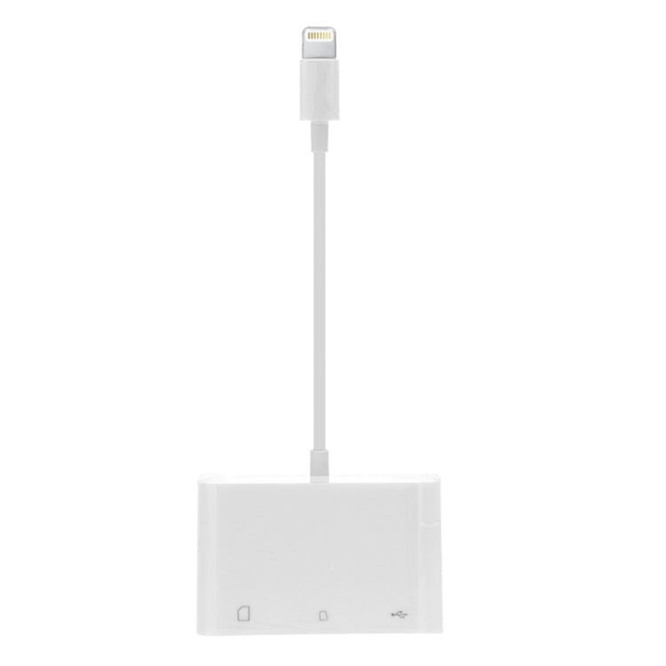 NK-1081 Card Reader – 8 Pin to SD + TF + USB Port Camera Reader Adapter