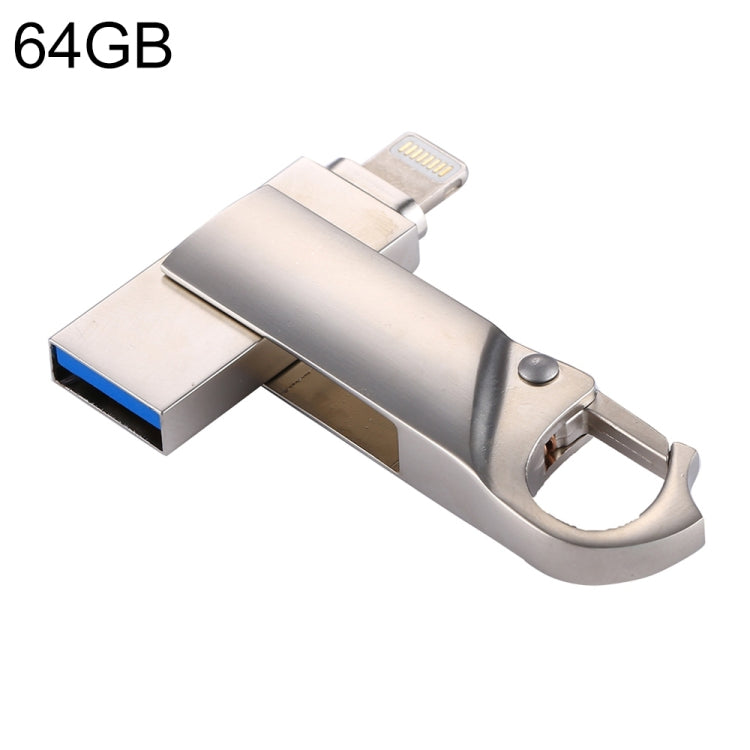 RQW-10F USB Flash Drive – 2 in 1 USB 2.0 & 8 Pin 64GB Keychain Flash Drive, RQW-10F RQW-10F