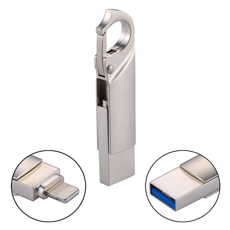 RQW-10F USB Flash Drive – 2 in 1 USB 2.0 & 8 Pin 64GB Keychain Flash Drive, RQW-10F