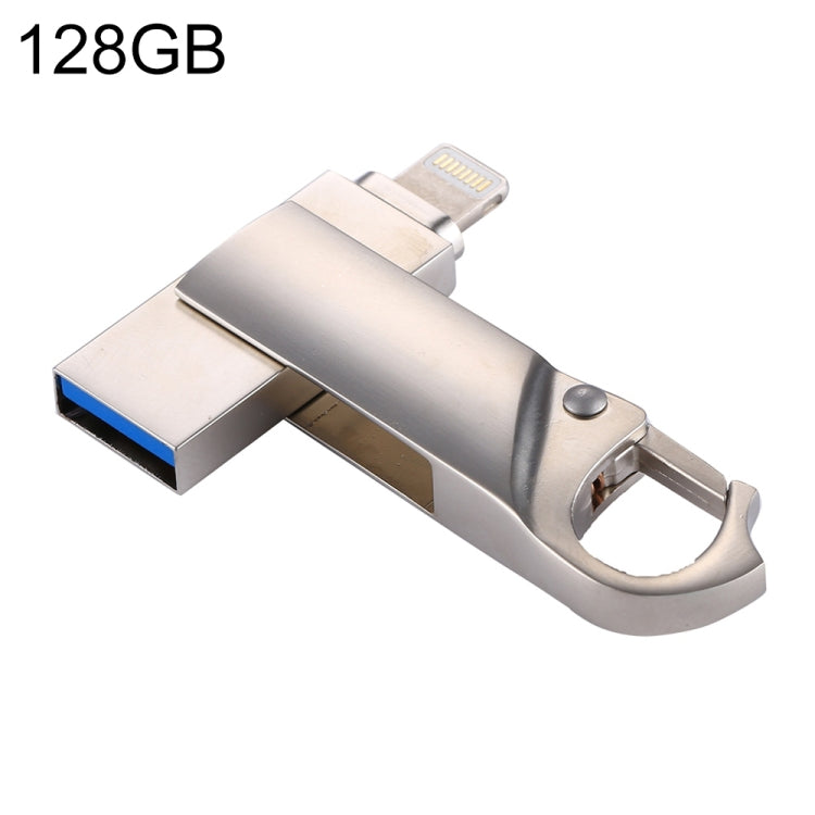 RQW-10F USB Flash Drive – 2 in 1 USB 2.0 & 8 Pin 128GB Keychain Flash Drive, RQW-10F RQW-10F