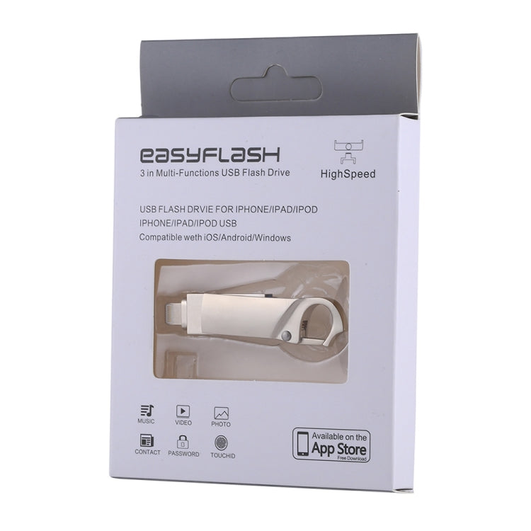 RQW-10F USB Flash Drive – 2 in 1 USB 2.0 & 8 Pin 128GB Keychain Flash Drive, RQW-10F