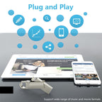 RQW-10F USB Flash Drive – 2 in 1 USB 2.0 & 8 Pin 16GB Keychain Flash Drive, RQW-10F