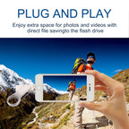 RQW-10D USB Flash Drive – 2 in 1 USB 2.0 & 8 Pin 128GB Flash Drive, RQW-10D