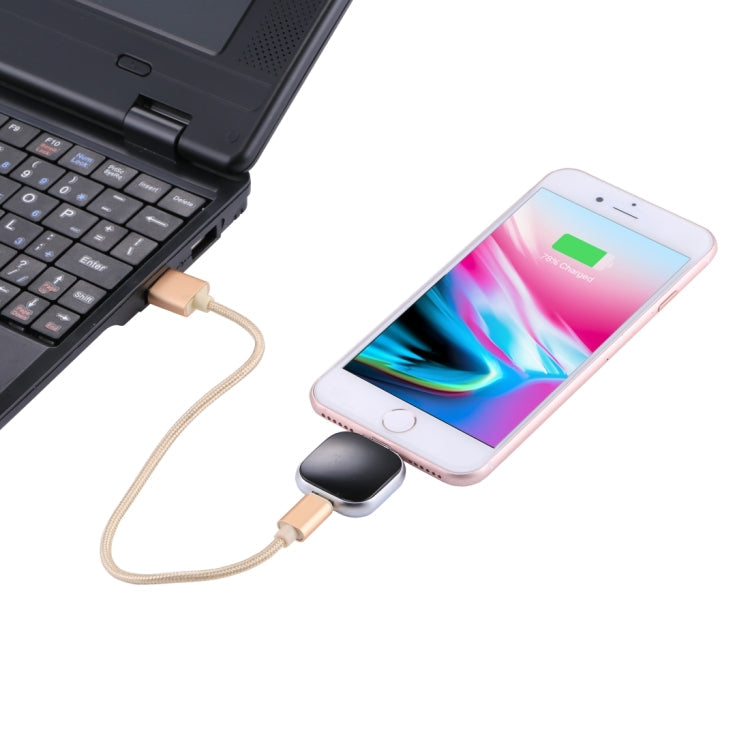 RQW-18S USB Flash Drive – 8 Pin 128GB Multi-functional Flash Disk Drive with USB / Micro USB to... (Black)
