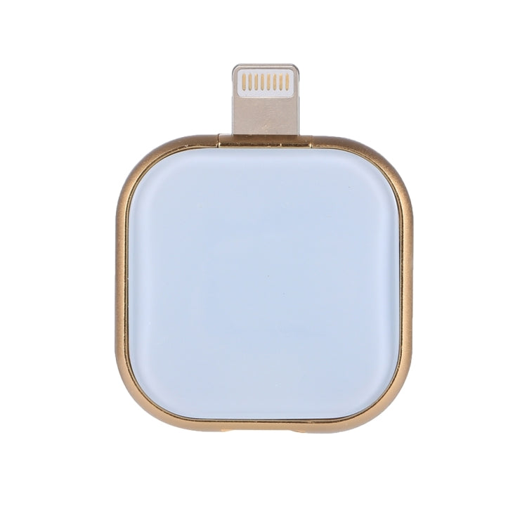 RQW-18S USB Flash Drive – 8 Pin 128GB Multi-functional Flash Disk Drive with USB / Micro USB to... (Gold)