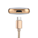 RQW-18S USB Flash Drive – 8 Pin 128GB Multi-functional Flash Disk Drive with USB / Micro USB to... (Gold)