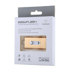 RQW-02 USB Flash Drive – 3 in 1 USB 2.0 & 8 Pin & Micro USB 64GB Flash Drive, RQW-02 Gold