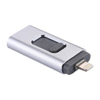 USB Flash Drive – easyflash RQW-01B 3 in 1 USB 2.0 & 8 Pin & Micro USB 64GB Flash Drive,...