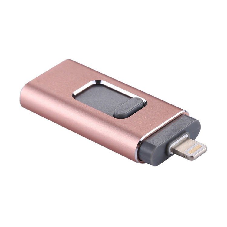 USB Flash Drive – easyflash RQW-01B 3 in 1 USB 2.0 & 8 Pin & Micro USB 128GB Flash Drive,...