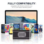 USB Flash Drive – easyflash RQW-01B 3 in 1 USB 2.0 & 8 Pin & Micro USB 128GB Flash Drive,...