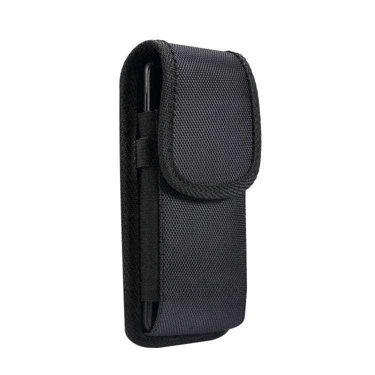 4.7 inch Universal Vertical Nylon Fabric Waist Bag for iPhone X & iPhone 8, Galaxy S6, Redmi 3