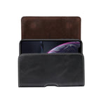 Men Lambskin Texture Multi-functional Universal Mobile Phone Waist Pack Leather Case for 5.2 Inch or Below Smartphones – Leather, For 5.2 Inch